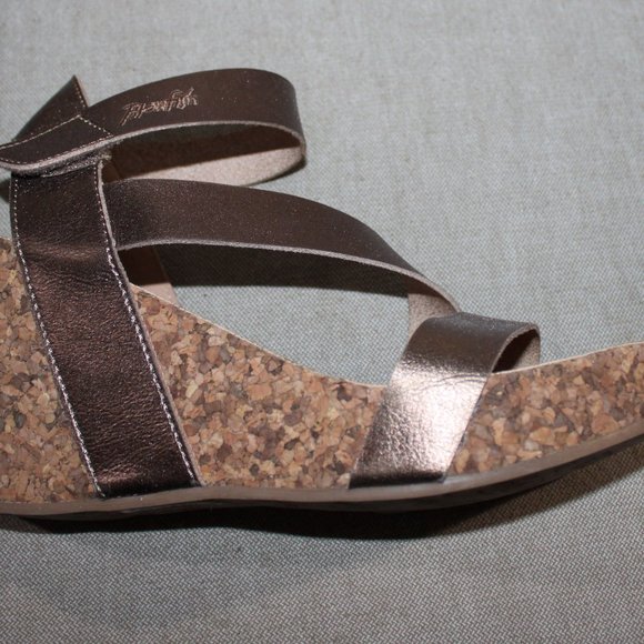 BLOWFISH MALIBU WEDGE PLATFORM SANDALS - 10 - BRONZE - Picture 6 of 8